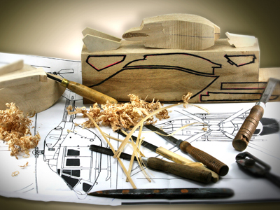 職人による手作業の風景