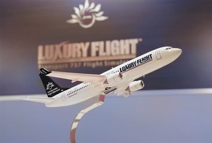 luxury flightへ納品した製作実績の航空機模型